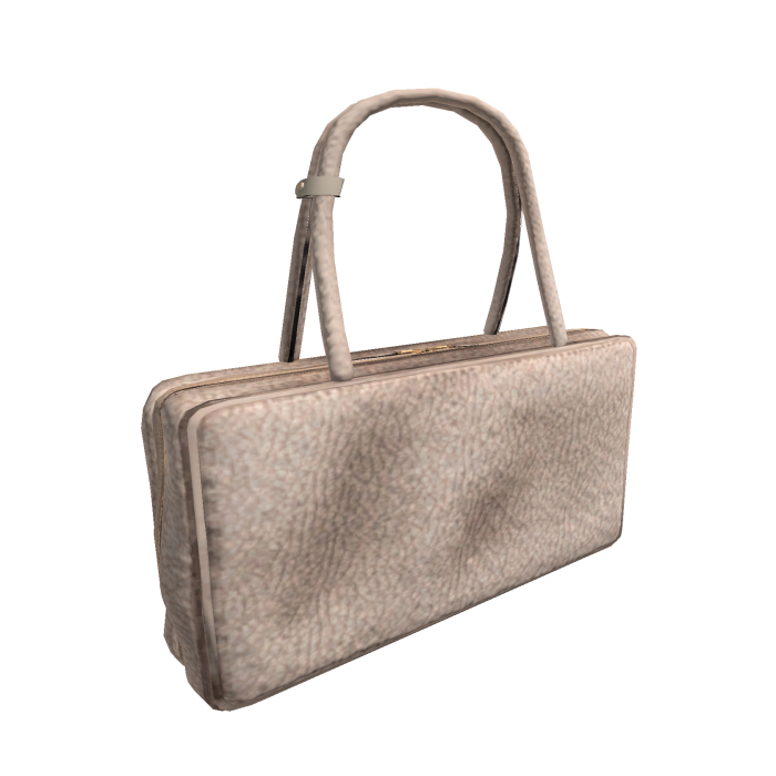 Cream Leather Chic Shoulder Purse