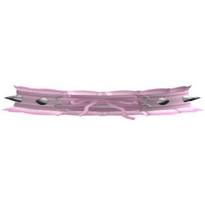 ,, 🖤. 1.0 spiked lace bow collar in pink
