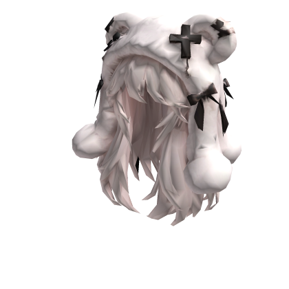 Teddy Gothic White Hood Hair