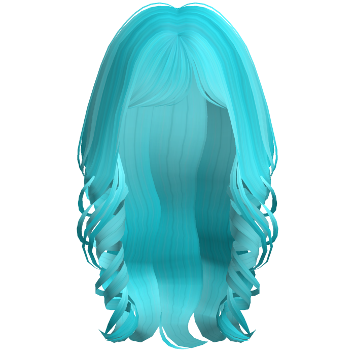 Soft Coquette Long Wavy Hair (Ocean Blue)