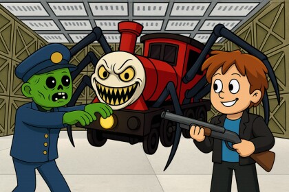 Escape spider train!