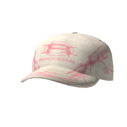 TILTED - PINK / BEIGE ROCKSTAR 'THORNS' FITTED CAP Roblox item