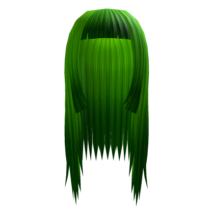 Long Gothic Vamp Hair Green