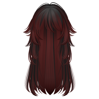 long fluffy anime hair with tufts
