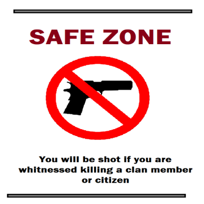 Safe zone poster Roblox decal