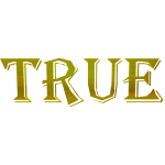 Golden True Sign