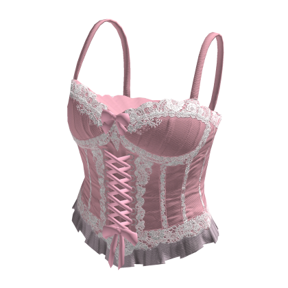 Balletcore Coquette Ribbon Cami (Pink) thumbnail
