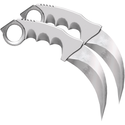 White Dual Karambits thumbnail