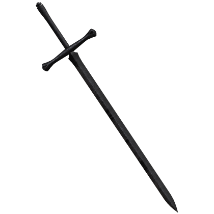 Medieval Black Sword of the Fallen Knight Back Roblox item