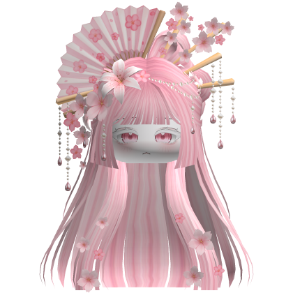 Mystical Hair w/ Sakura Headpiece (Pink) Roblox item