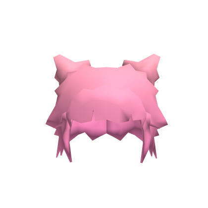 Pink Low Poly Hair Space Buns Roblox item