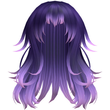 Anime Messy Long Hair w/ Spiky Ends (Galaxy)