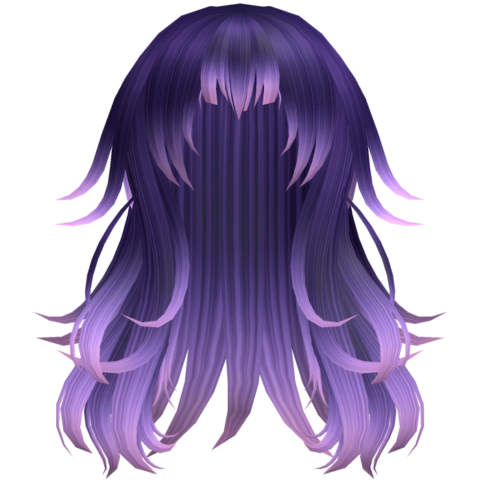 Anime Messy Long Hair w/ Spiky Ends (Galaxy)