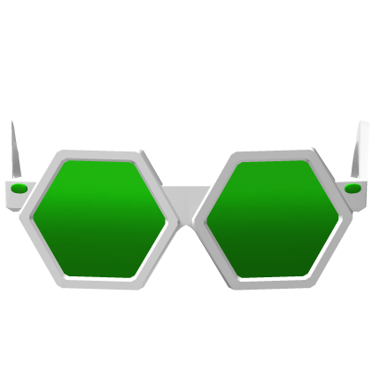White/Green Sparkling Robux Shades Recolor (Addon) Roblox item