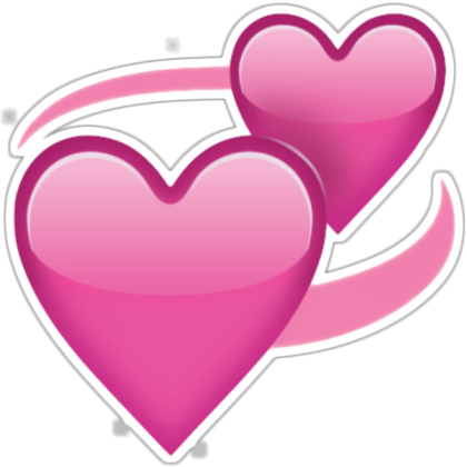 VAL | Two Pink Hearts Emoji Roblox decal