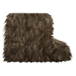 Fluffy Fur Boots - Right Shoe Accessory