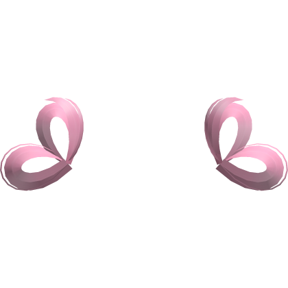 kawaii heart buns extentions hot pink Roblox item
