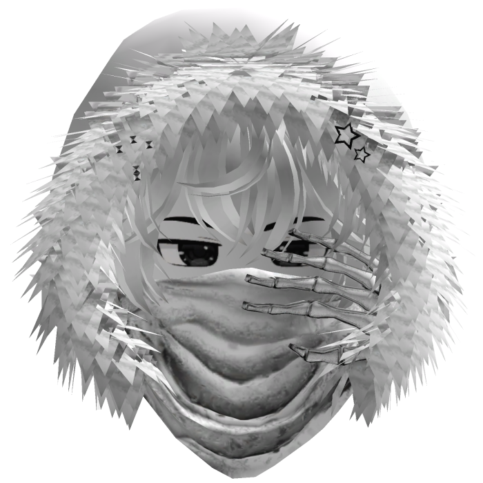 Vkei Emo Dashie Hoodie Hair White V2