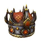 Intricate Spiky Orange Crown