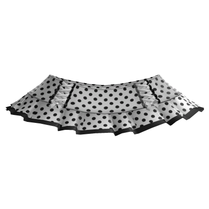 cute gothic polka dot mini skirt white 3.0