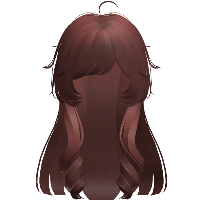 red sweet cutecore layered hair