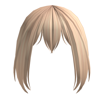 Straight anime bangs in blonde Roblox item