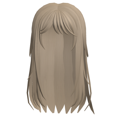cutecore long hair w/o clips (light brown) Roblox item