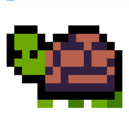 Pixel Green Turtle Roblox decal