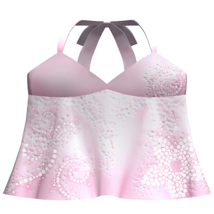 ♡ Pink Y2K Summer Sequin Halter