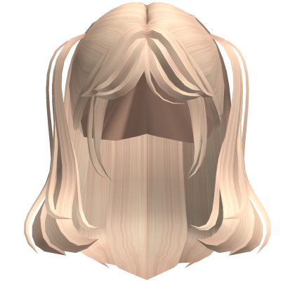 Short Y2K Fluffy Anime Pigtails Hair (Blonde) Roblox item