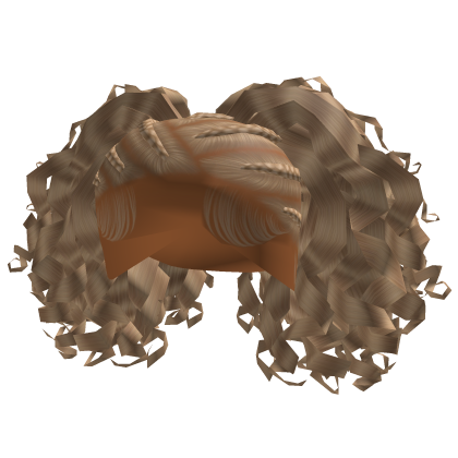 Braids With Curls [Blonde] Roblox item