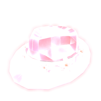 Glowing Emissive Pink Sakura Fedora [BDT Addon] Roblox item