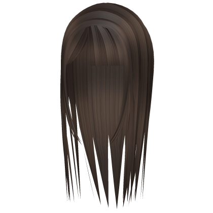 ♥ cute thin gothic idol hair ∙ brown Roblox item