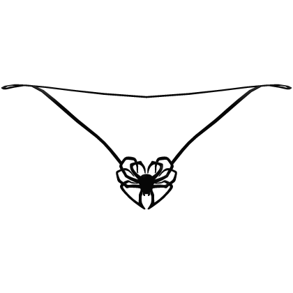 Spooky Cute Black Spider Heart Necklace 1.0 Roblox item