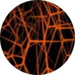 Orange Tron Grid Skin