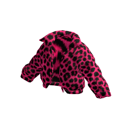Hot Pink fur Coat 