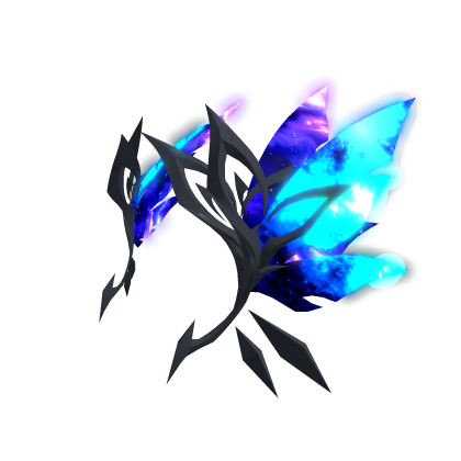 Celestial Feathers Earpiece (Blue/Purple) Emissive