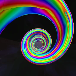 Drink a soda at a giant spiral icon