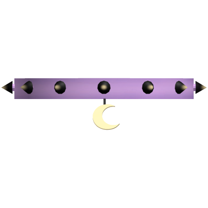 Studded Crescent Moon Choker (Purple) Roblox item