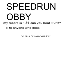 Speedrun Obby (acrylylo version)