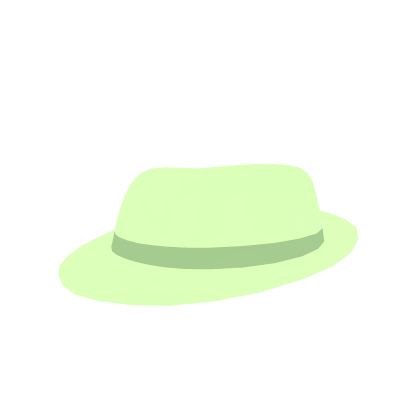 Pastel Green Neon Glow Fedora