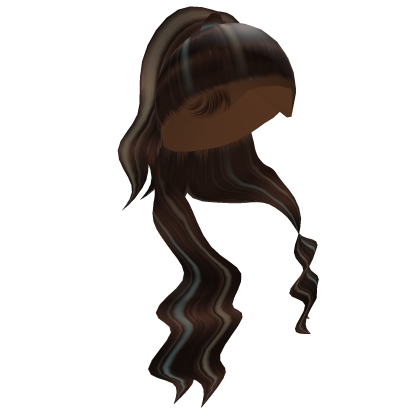 Slick Wavy  Light Brown Hair Half Up Half Down Roblox item