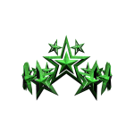 Green ancient star crown
