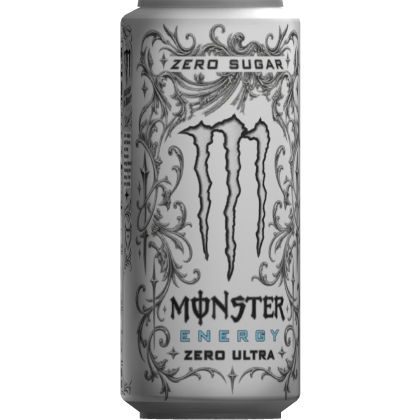 White Monster Can Energy Drink Holdable