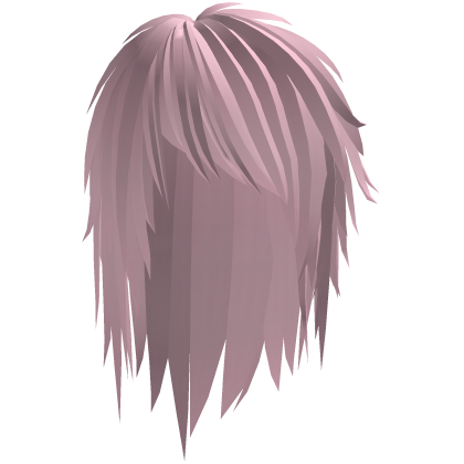 Pastel Pink Choppy Emo Side Swept Hair Roblox item