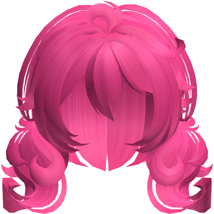 cute fluffy moe bob pigtails in hot pinkie pie