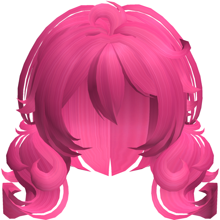 cute fluffy moe bob pigtails in hot pinkie pie