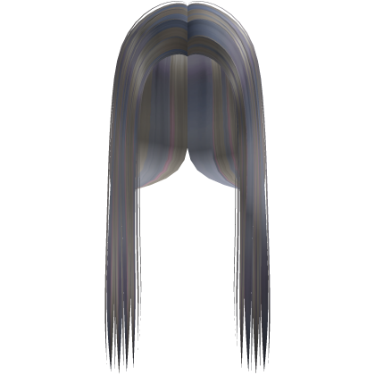 Platinum Blonde Pastel Highlight Front-Swept Hair