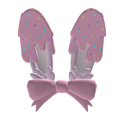 ♡ ꒰ Adorable Kawaii Sprinkle Bunny Ears (Pink) Roblox item