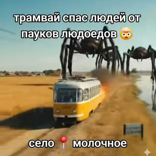 СЕЛО МОЛОЧНОЕ🕷️ (ТРАМВАЙ)